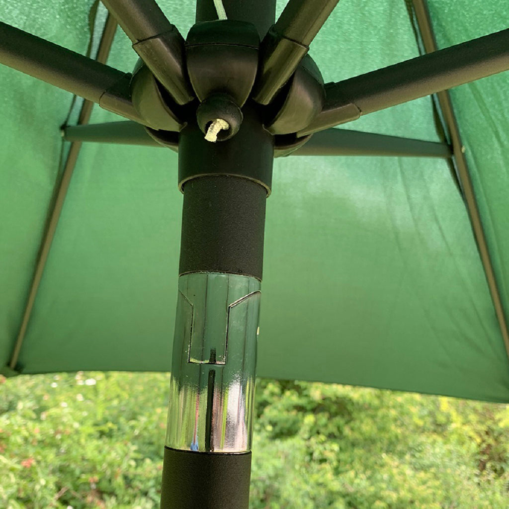 Green Crank & Tilt Metal Garden Parasol