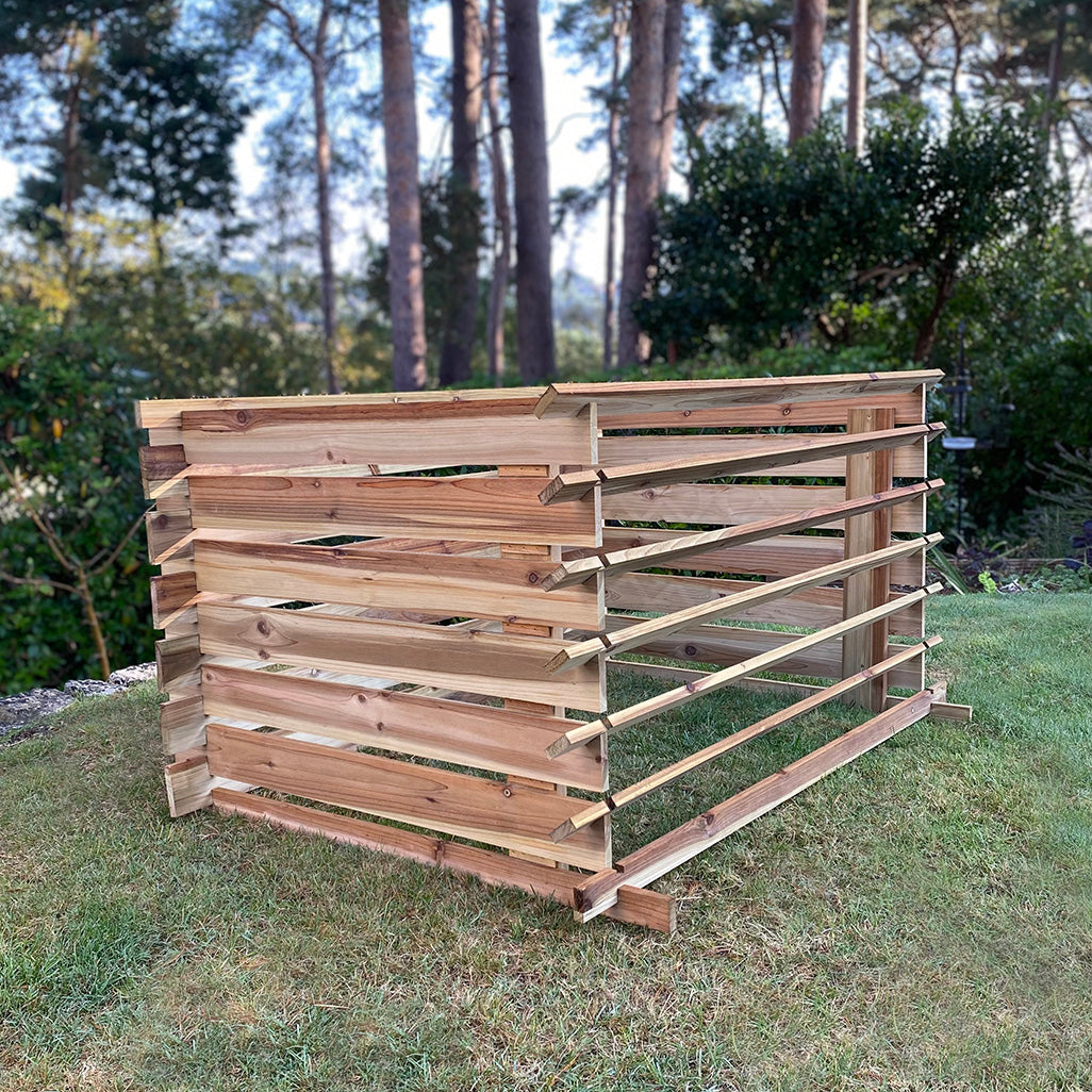 Wooden Slatted Garden Composter (65cm x 120cm)