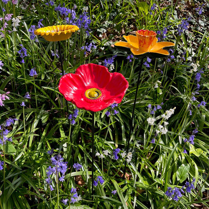 Floral Bird Feeders - Poppy, Daffodil & Sunflower Trio