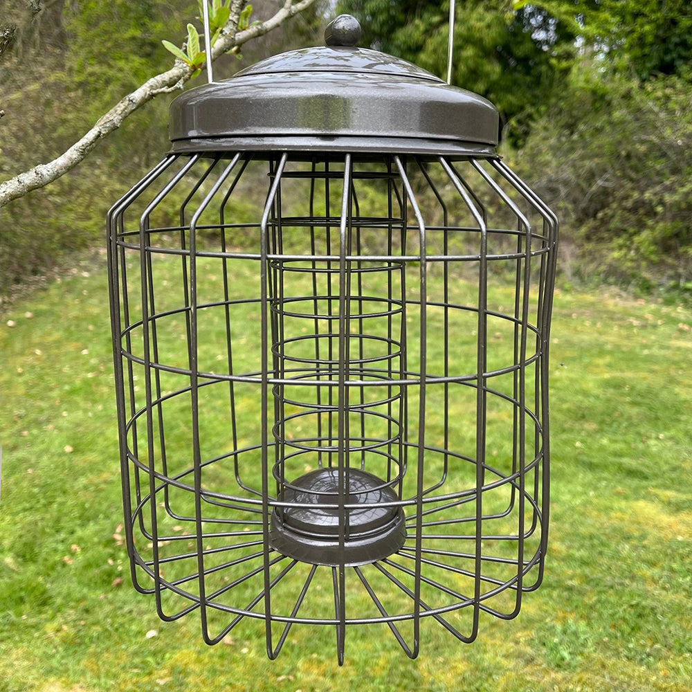 Heavy Duty Squirrel Proof Hanging Bird Suet Fat Ball Feeder