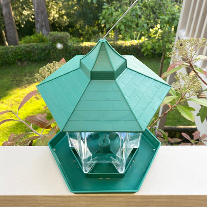 Durlston Green Chalet Bird Seed & Nut Feeder