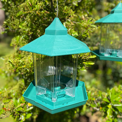 Durlston Green Chalet Bird Seed & Nut Feeder
