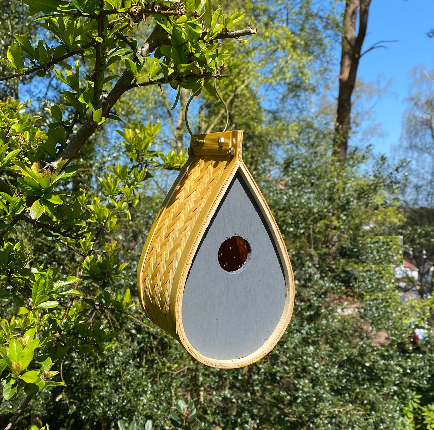 Hanging Bird Nest Box, Insect Hotel & Butterfly House & Wild Bird Roosting Habitat Pack