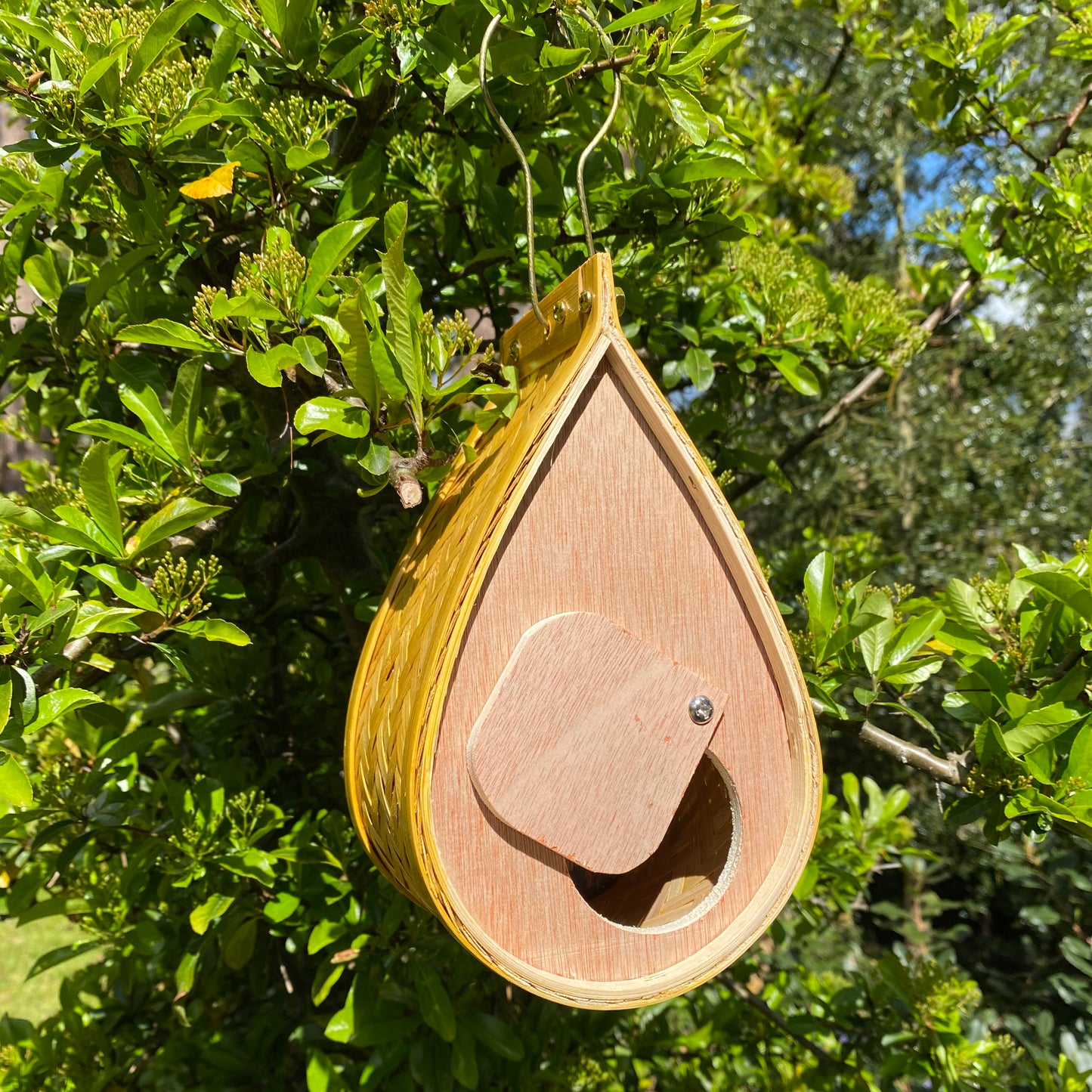 Hanging Teardrop Bird Nest Box, Insect Hotel & Butterfly House Wildlife Care Set