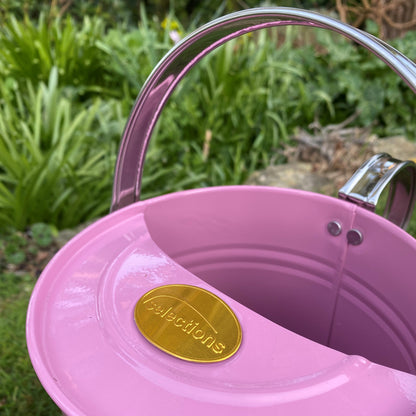 Pink Metal & Chrome Watering Can (3.5 Litre)