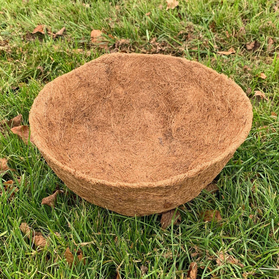 Preformed Round Coco Hanging Basket Planter Liner (30cm) - Pack of 5
