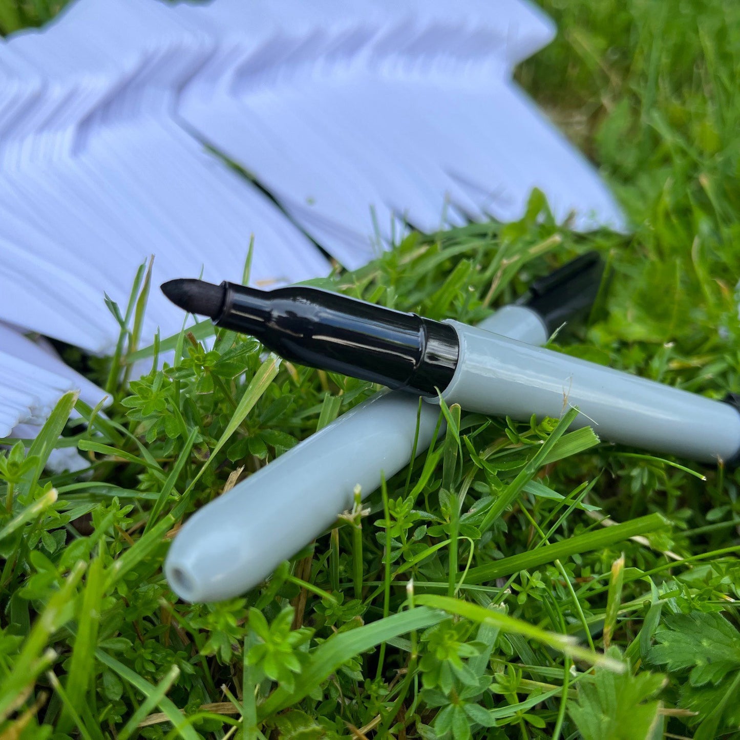 200 Garden Pot Plant Labels With Marker Pens