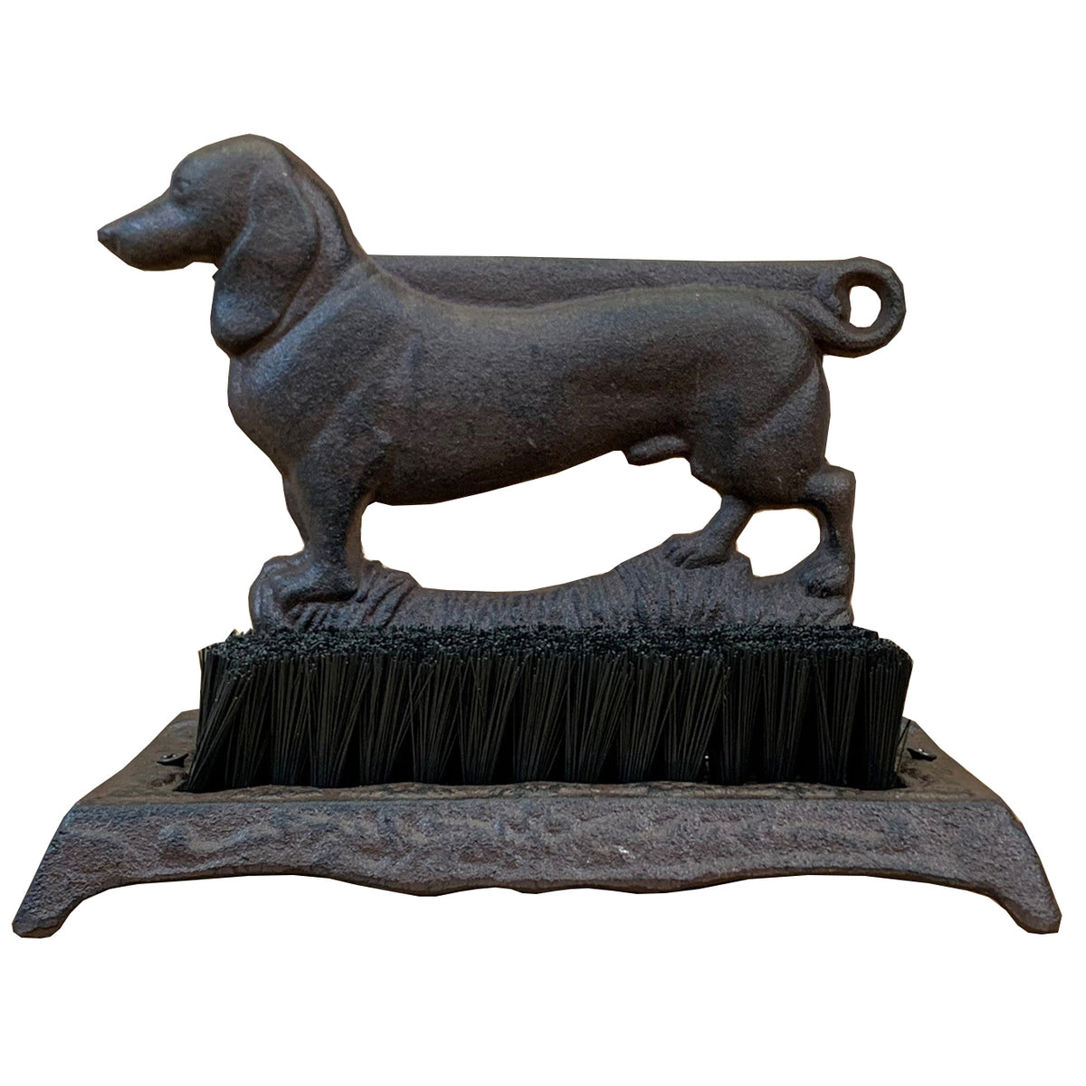 Cast Iron Vintage Dachshund Dog Design Boot Brush Shoe Scraper