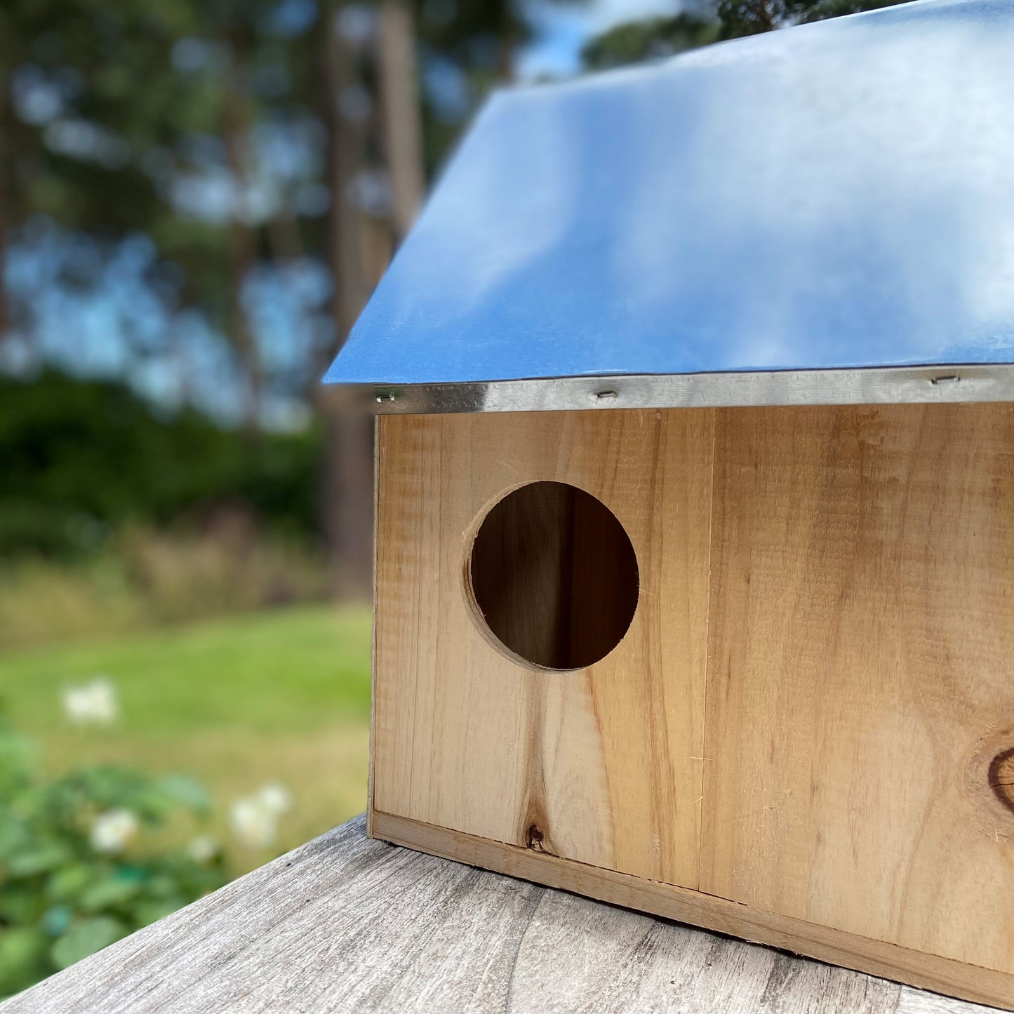 Squirrel Nest Box With Metal Roof