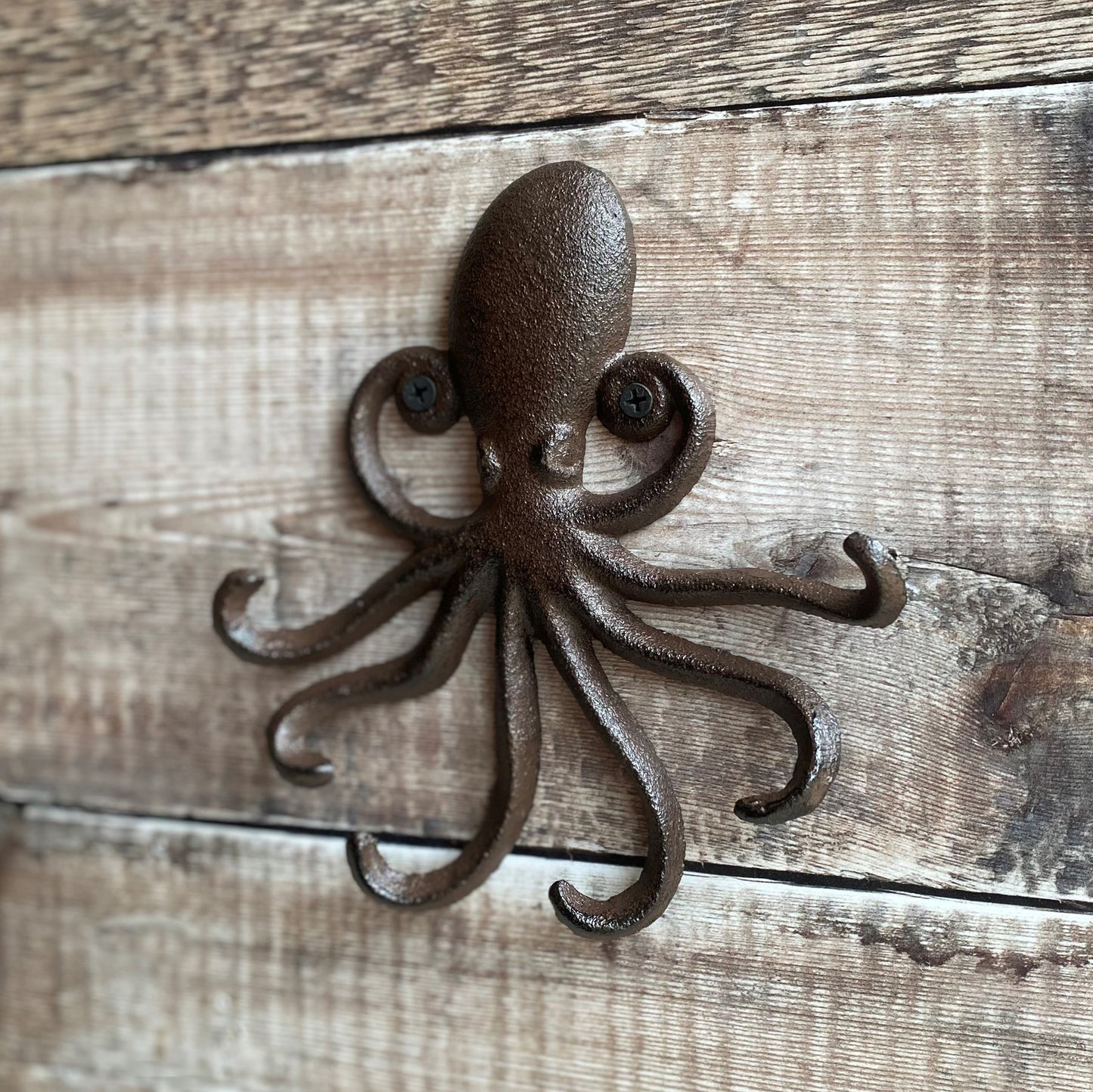 Octopus Wall Hook Rack in Cast Iron