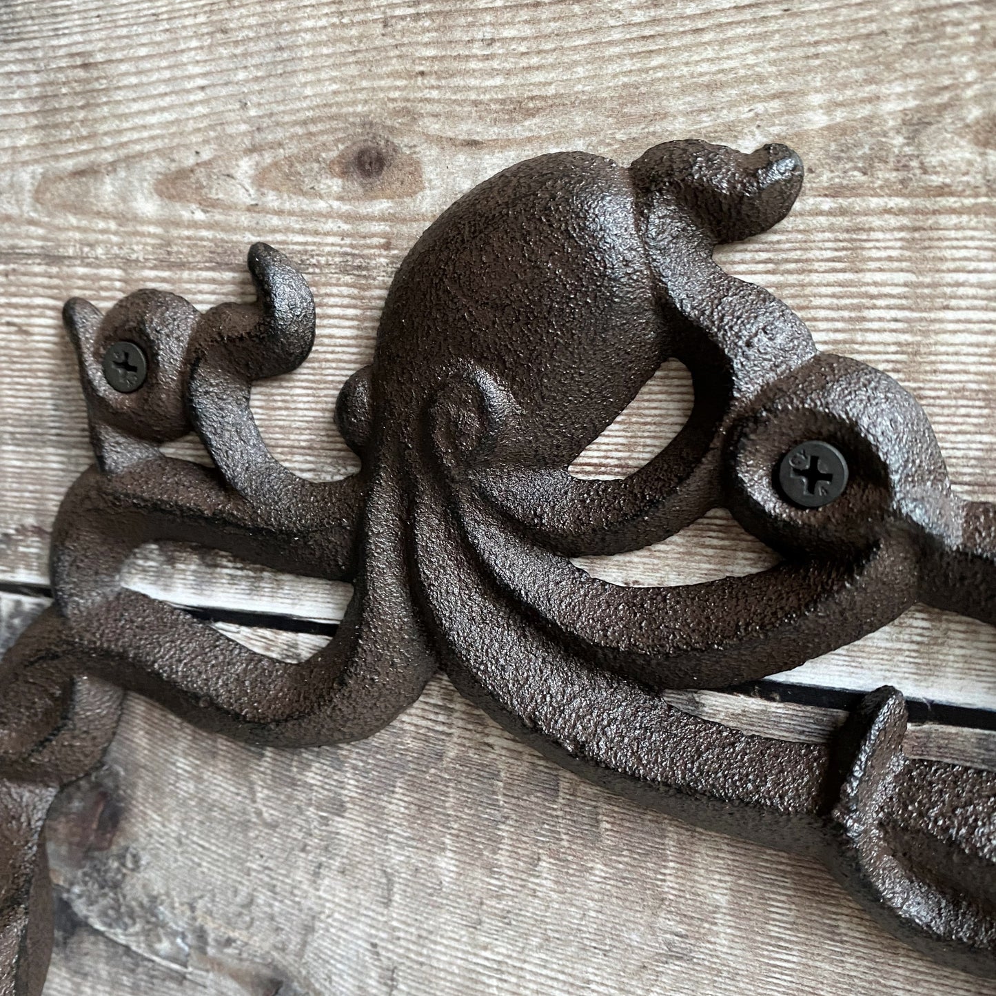 Octopus Wall Hook Rack in Cast Iron I Garden Selections