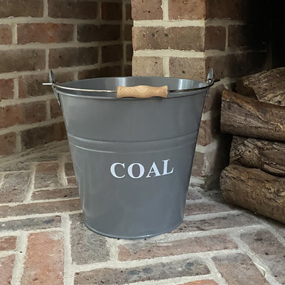 Fireside Coal Bucket in French Grey
