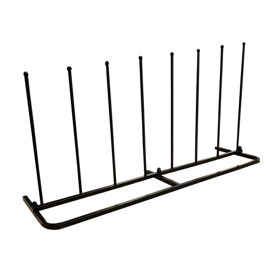 Contemporary Metal Welly Boot Rack Organiser in Black (4 Pairs)