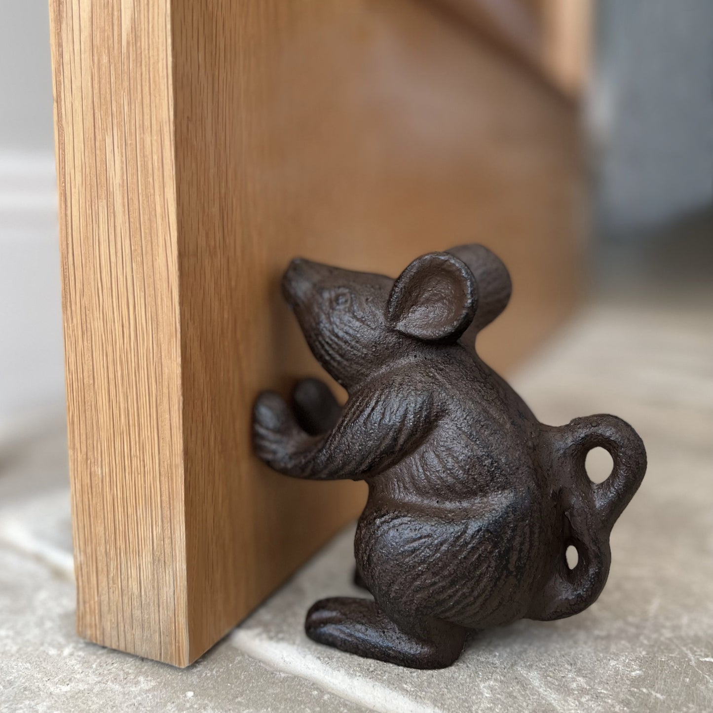 Cast Iron Mouse Decorative Doorstop