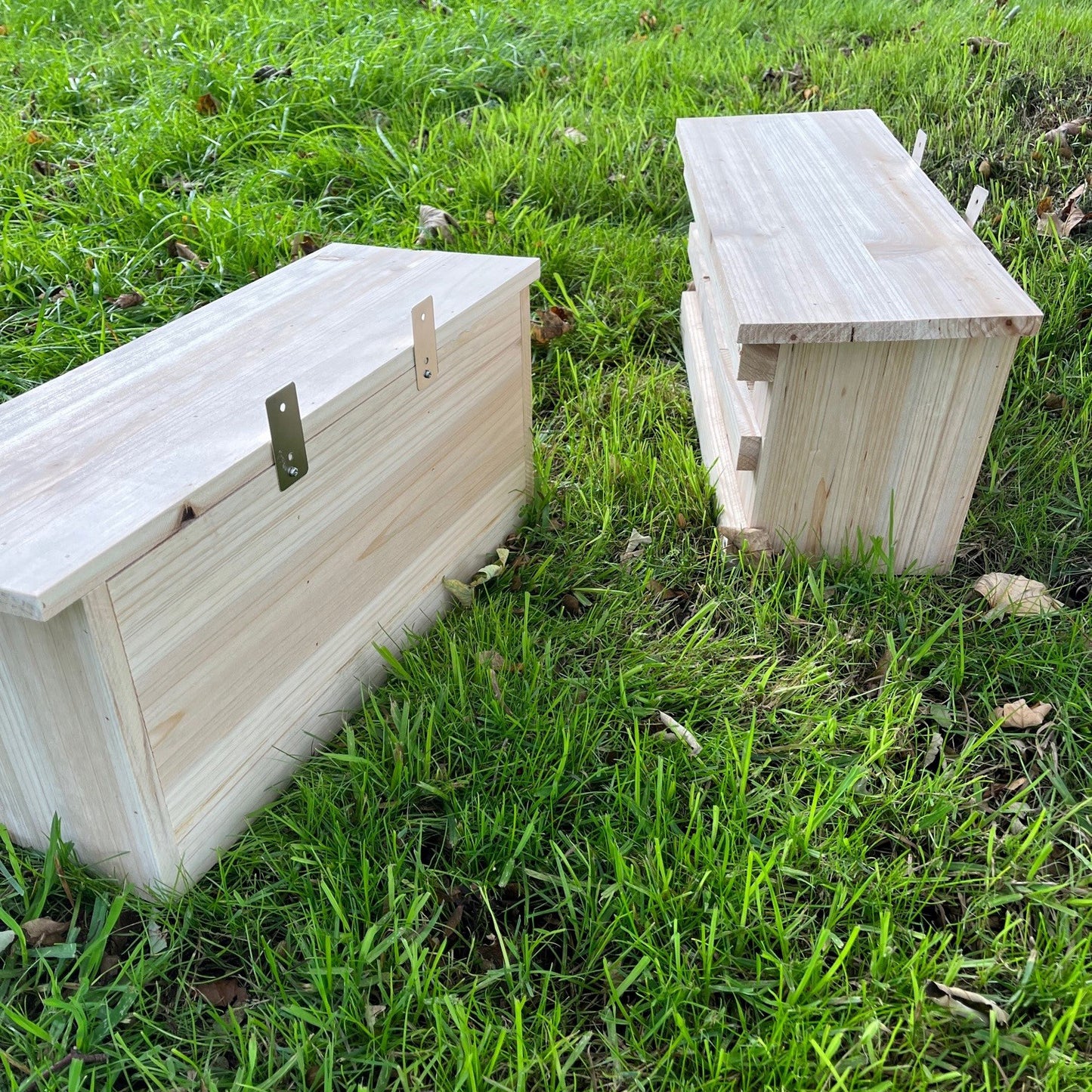 Sparrow Colony Terrace Wooden Nesting Box with Removable Nest Fronts (Set of 2)