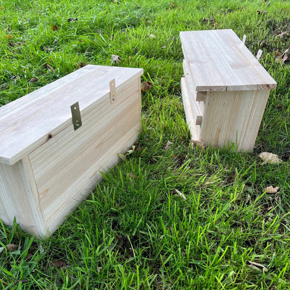 Sparrow Colony Terrace Wooden Nesting Box with Removable Nest Fronts (Set of 2)