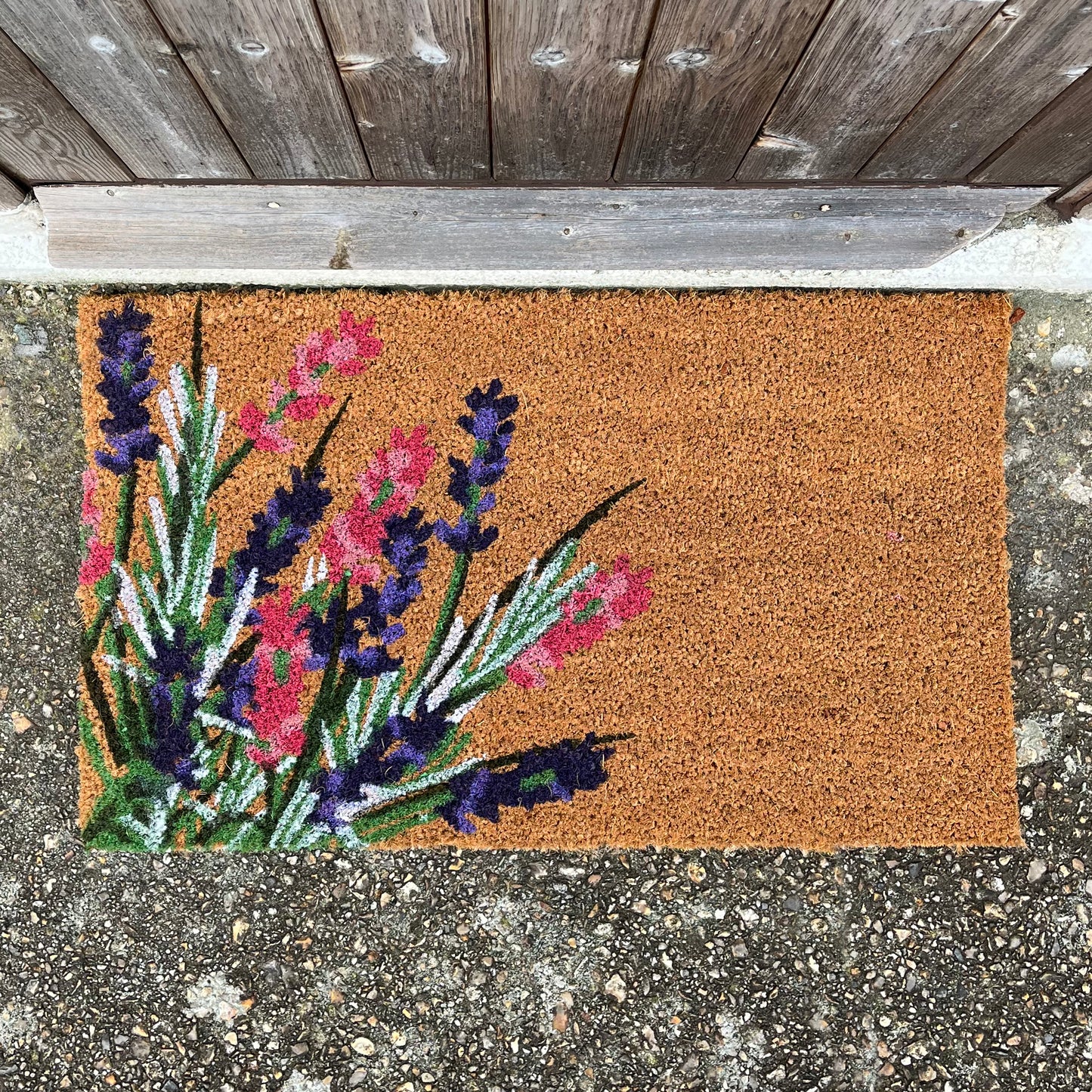 Wildflower Print Indoor & Outdoor Coir Doormat