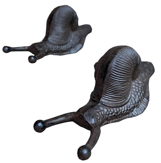 Set of 2 Cast Iron Snail Shape Garden & Patio Boot Jacks