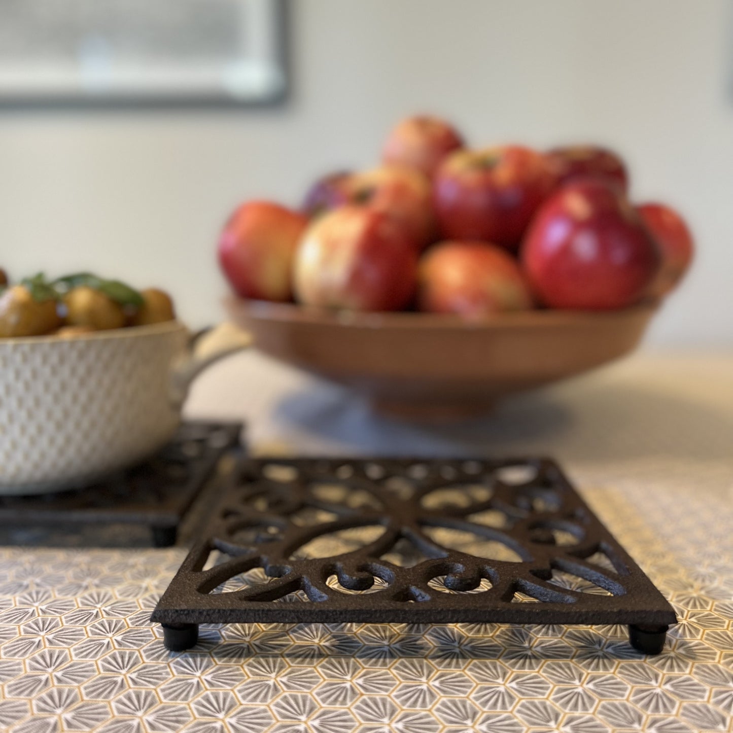 Cast Iron Square Table Trivet (Pack of 2)