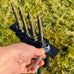 HYCHIKA Manual Lawn Aerator - Hollow Tine Aerator Tool With 3 Tines, Soil Collection Box & T-Handle For Garden Lawn Care-963170