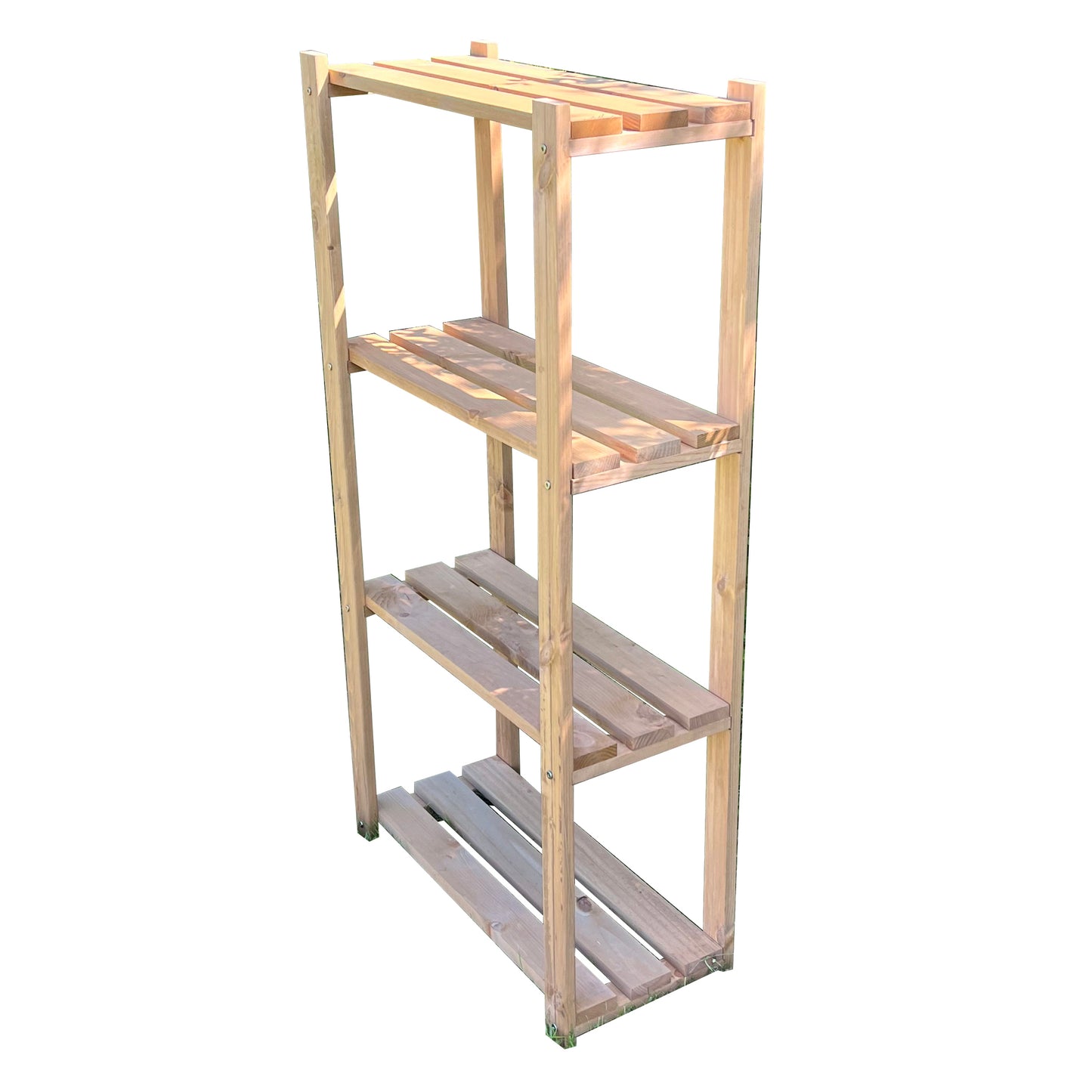 4 Tier Wooden Shelving Storage Rack