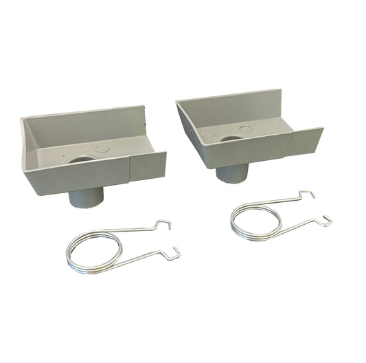 Pair of Fixings for 50mm Greenhouse Guttering Rainwater Pack