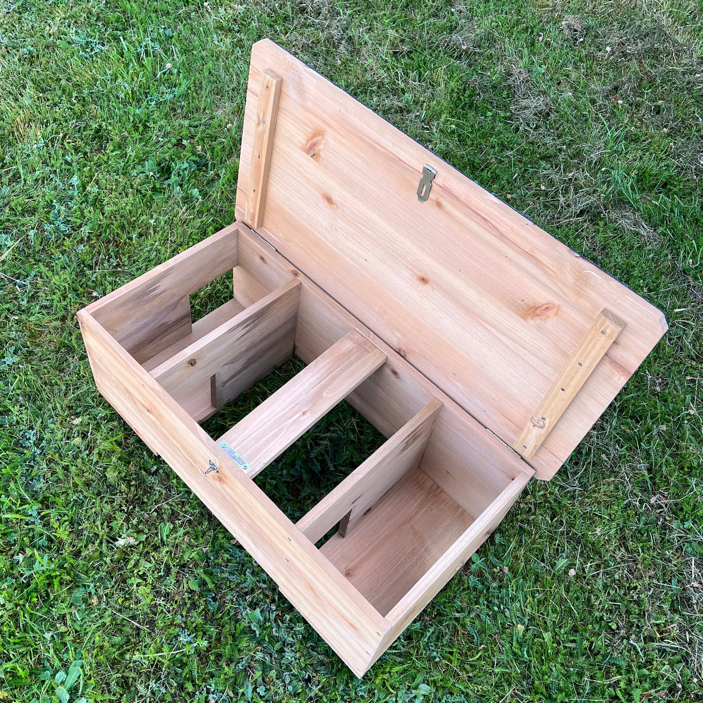 Wooden Hedgehog Feeding Station House