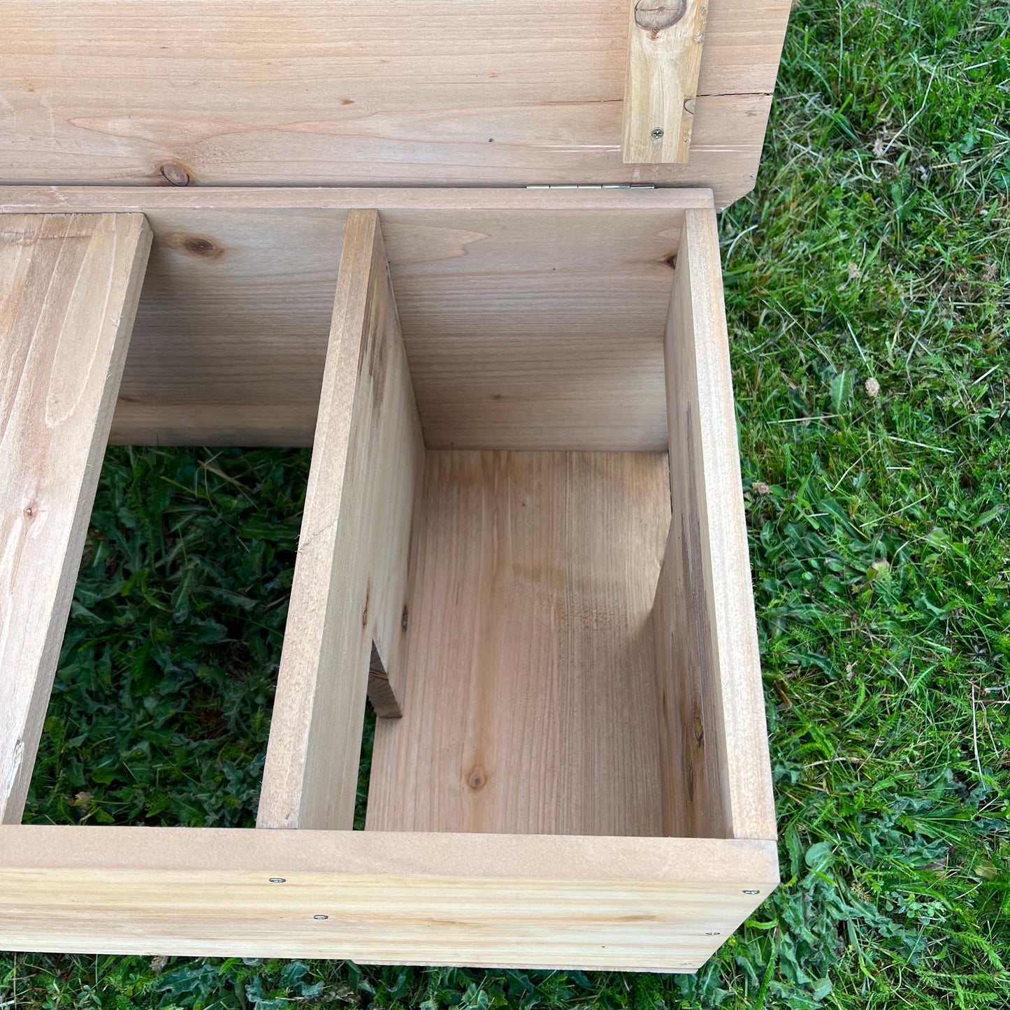 Wooden Hedgehog Feeding Station House