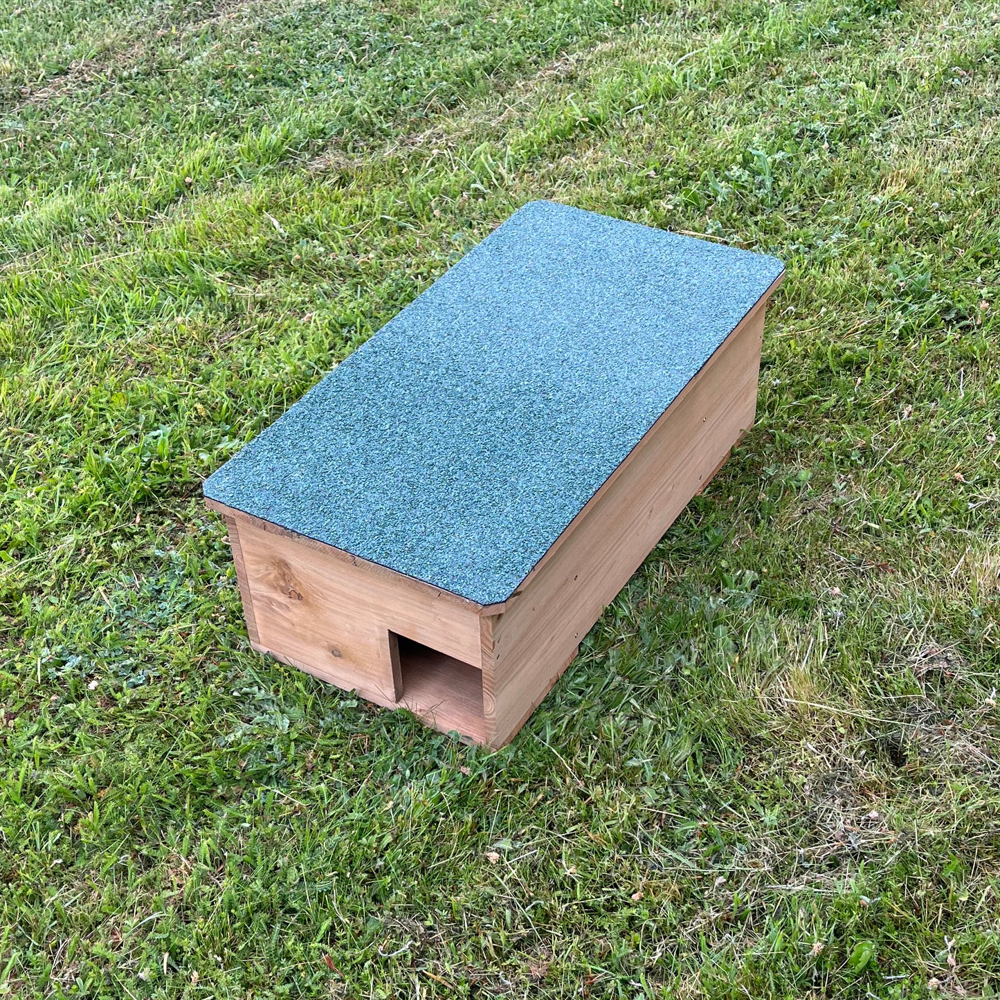 Wooden Hedgehog Feeding Station House