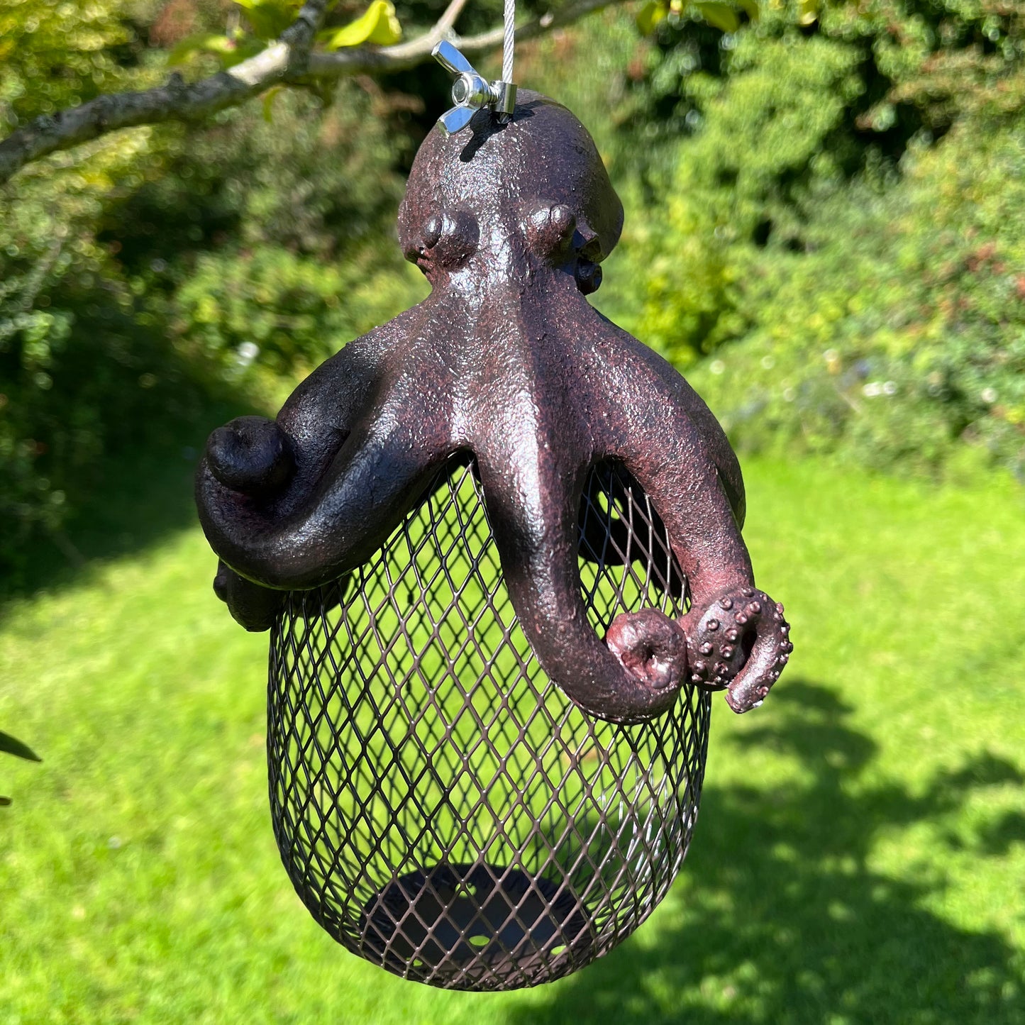 Hanging Octopus Shaped Nut Bird Feeder