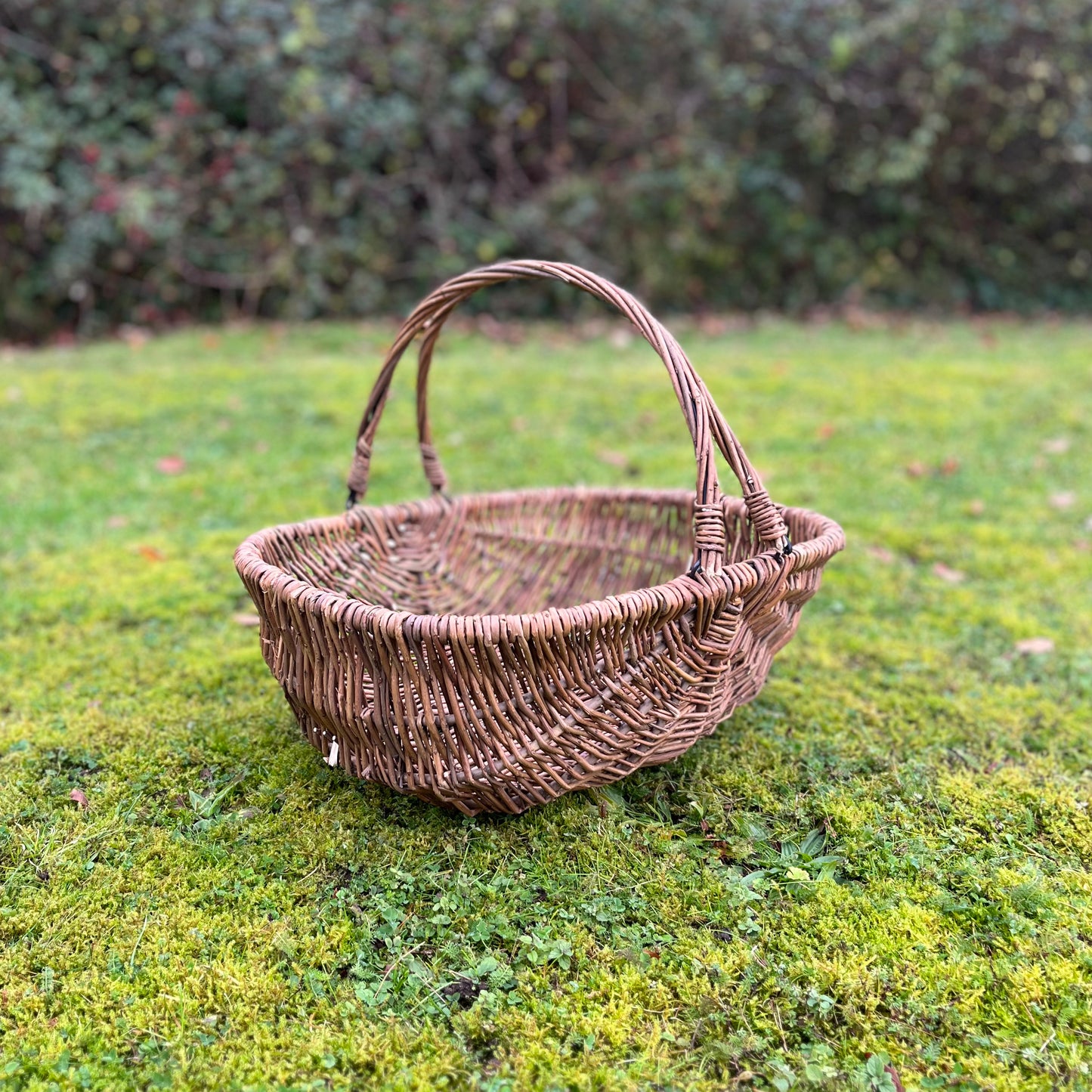 Large Natural Willow Wicker Garden Trug Basket