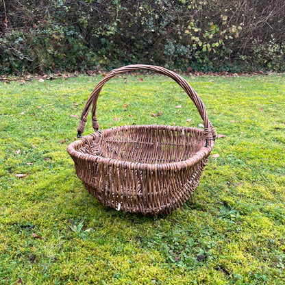 Large Natural Willow Wicker Garden Trug Basket (Set of 2)