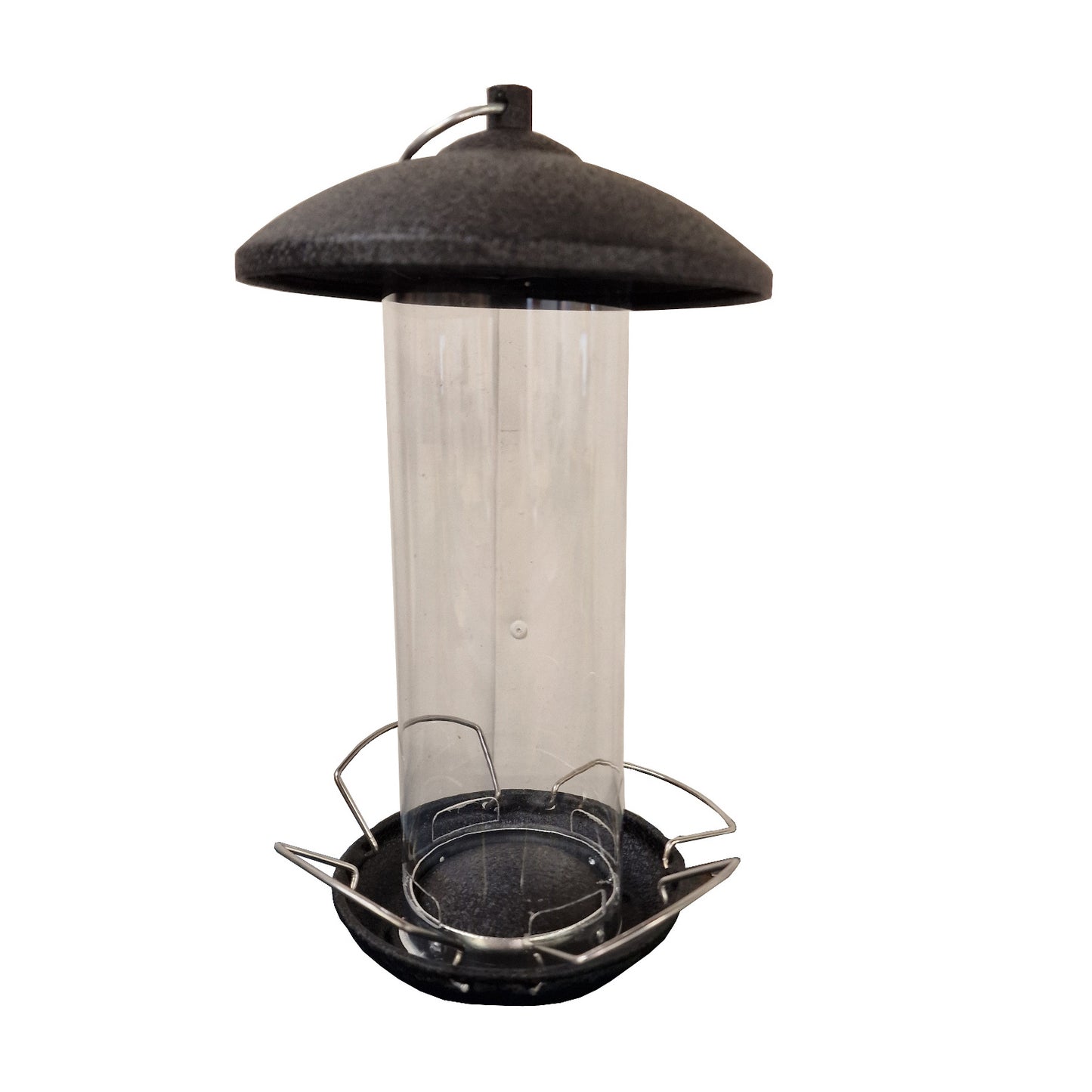 Large Hanging Steel Bird Seed Feeder with 4 Feeding Ports