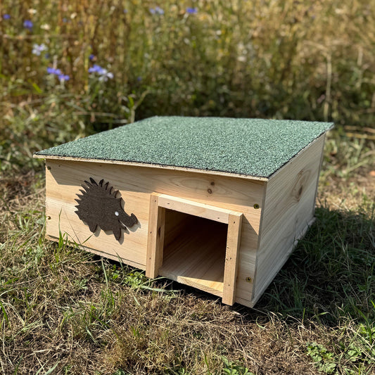 Wooden Hedgehog House & Hibernation Shelter with 2 Chambers