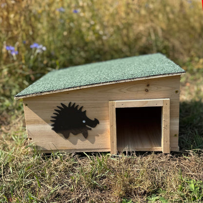 Wooden Hedgehog House & Hibernation Shelter with 2 Chambers