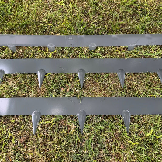 Metal Garden Lawn & Border Edging in Grey (106cm x 8cm) - 20 Panels