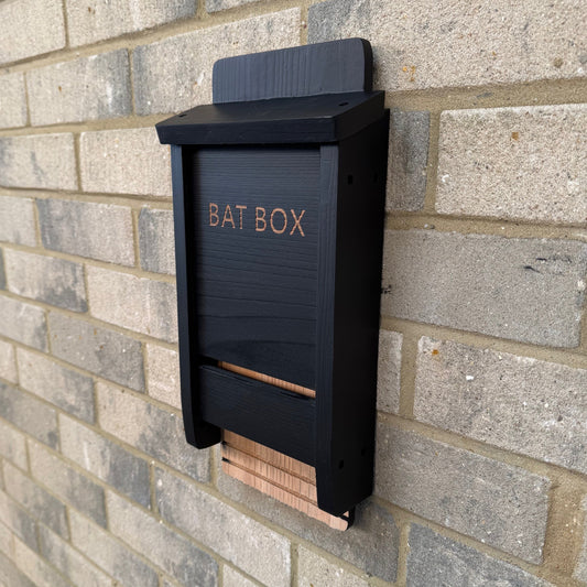 Black Wooden Bat Nesting Roosting Box