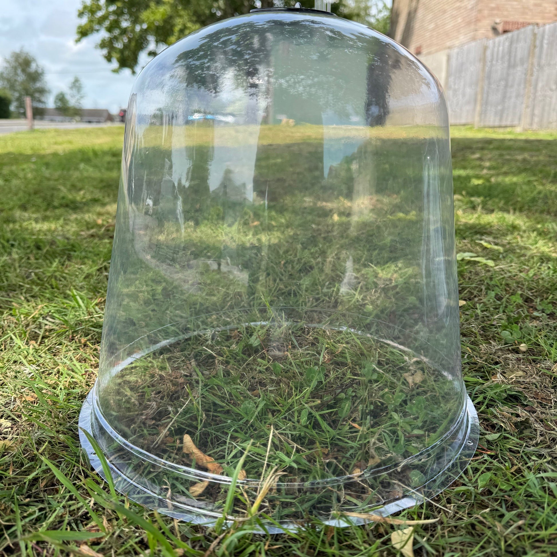 plastic cloche plant covers Large Plastic Plant Protection Bell Cloche Covers with Ground Pegs