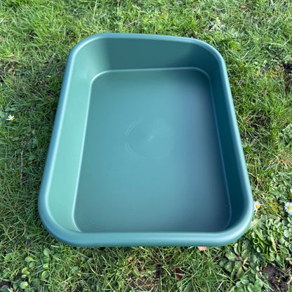 Large Green Plastic Garden & Greenhouse Potting Tray - Pack of 2