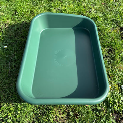 Large Green Plastic Garden & Greenhouse Potting Tray - Pack of 2