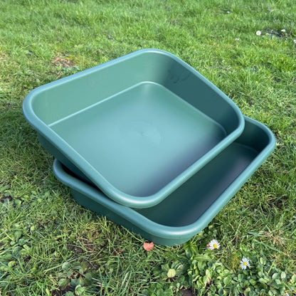 Large Green Plastic Garden & Greenhouse Potting Tray - Pack of 2