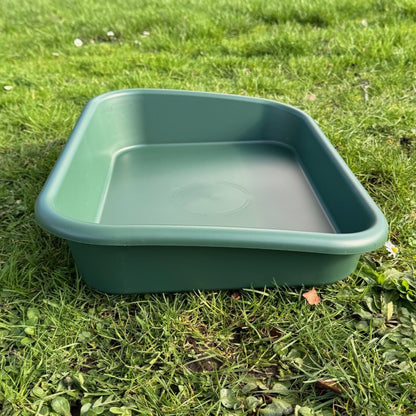 Large Green Plastic Garden & Greenhouse Potting Tray - Pack of 2