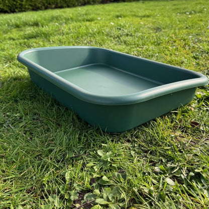 Large Green Plastic Garden & Greenhouse Potting Tray - Pack of 2