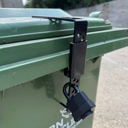 Wheelie Bin Metal Security Strap Lock with Padlock