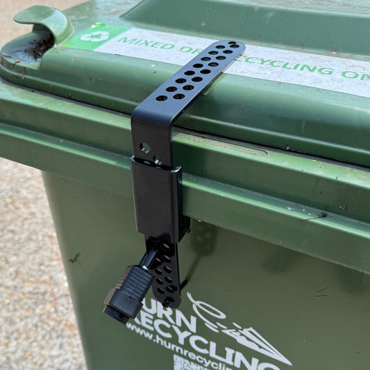 Wheelie Bin Metal Security Strap Lock with Padlock