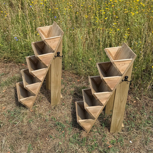 5 Tier Wooden Garden Flower & Herb Planter (Set of 2)