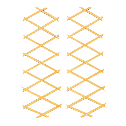 Expanding Wooden Garden Trellis (180cm x 30cm) -  Pack of 2