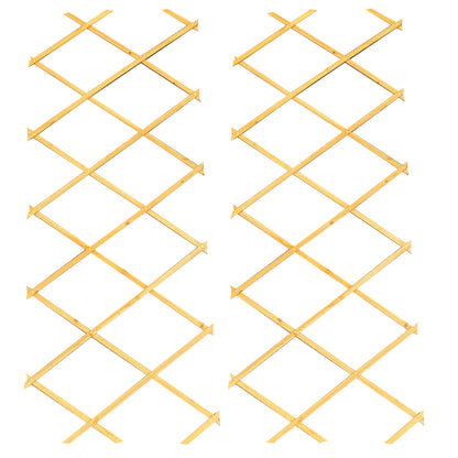 Expanding Wooden Garden Trellis (180cm x 60cm) -  Pack of 2