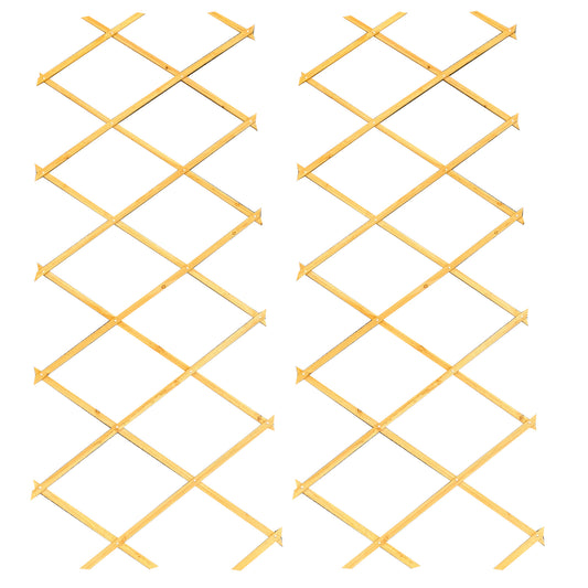 Expanding Wooden Garden Trellis (180cm x 60cm) -  Pack of 2