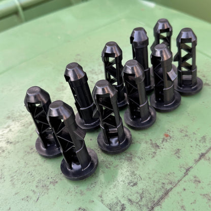 Wheelie Bin Lid Plastic Hinge Pins - Pack of 10